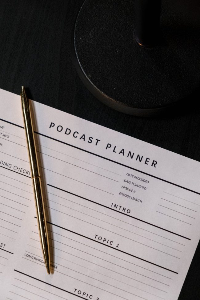 podcast planner template an effective social media plan